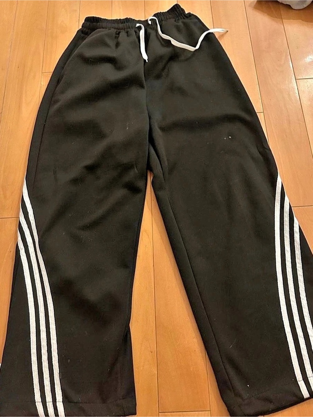 Womens Black & White Track Pants